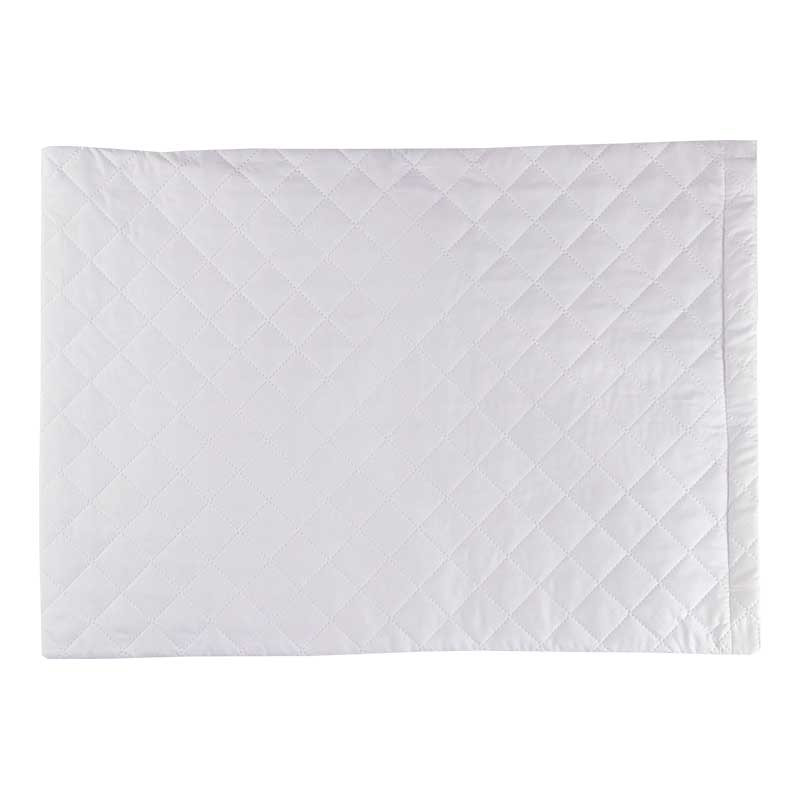 Чохол на подушку Руно Ромб на блискавці, стьобаний мікрофайбер, 50х70 см, білий (382.52У_ромб) - фото 2