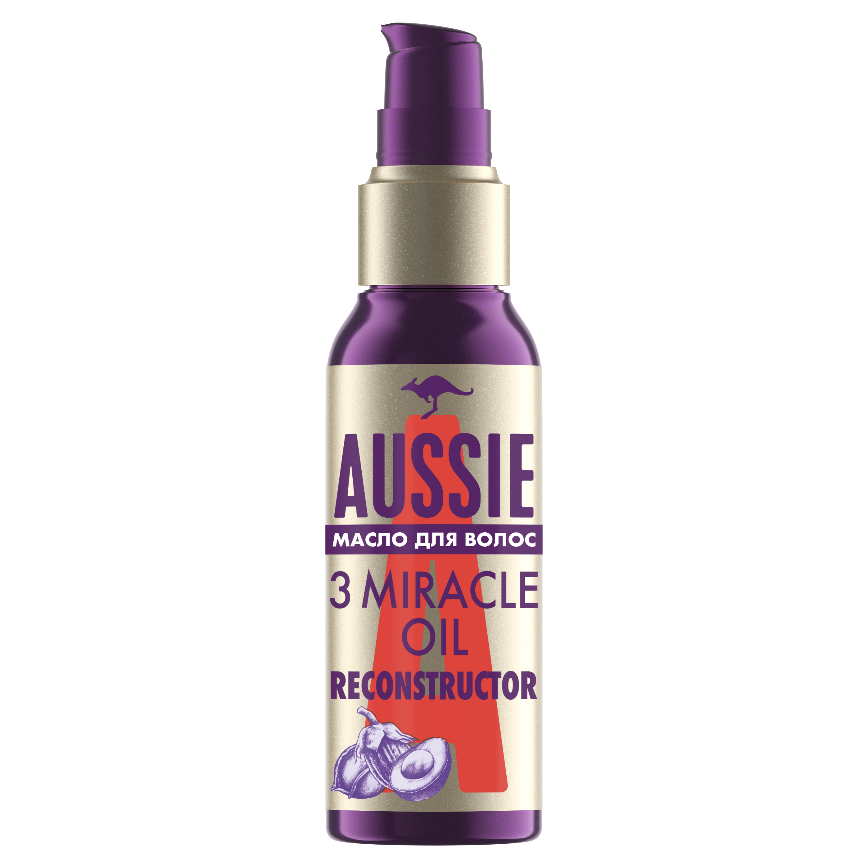 Олія для волосся Aussie 3 Miracle Oil Reconstructor, 100 мл - фото 1