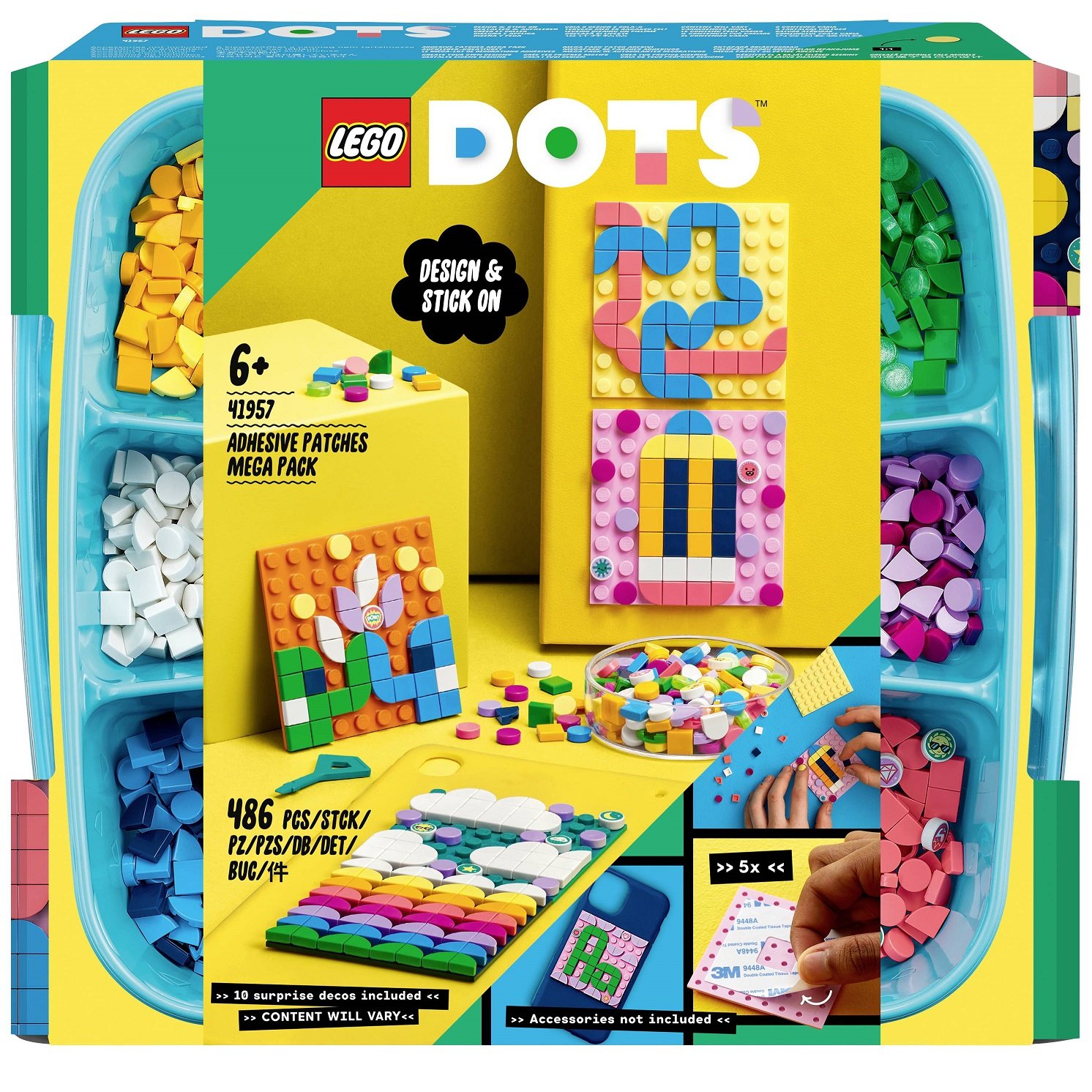 Конструктор LEGO DOTs Липкие пластыри Mega Pack, 486 деталей (41957) - фото 1