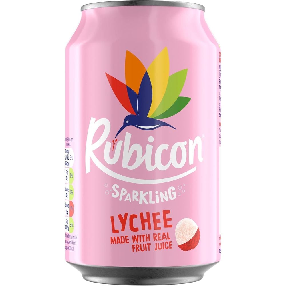 Напій Rubicon Sparkling Lychee безалкогольний 330 мл (826256) - фото 1