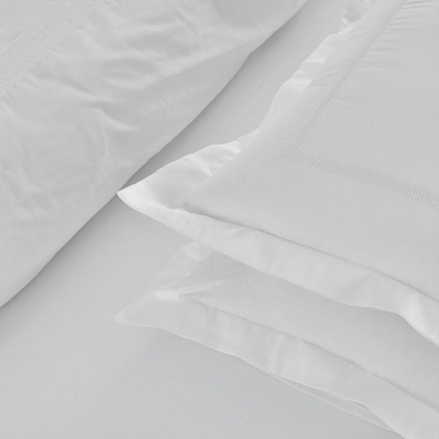 Комплект постільної білизни Penelope Clara, сатин, King Size (200х180+35см), білий (svt-2000022294102) - фото 2