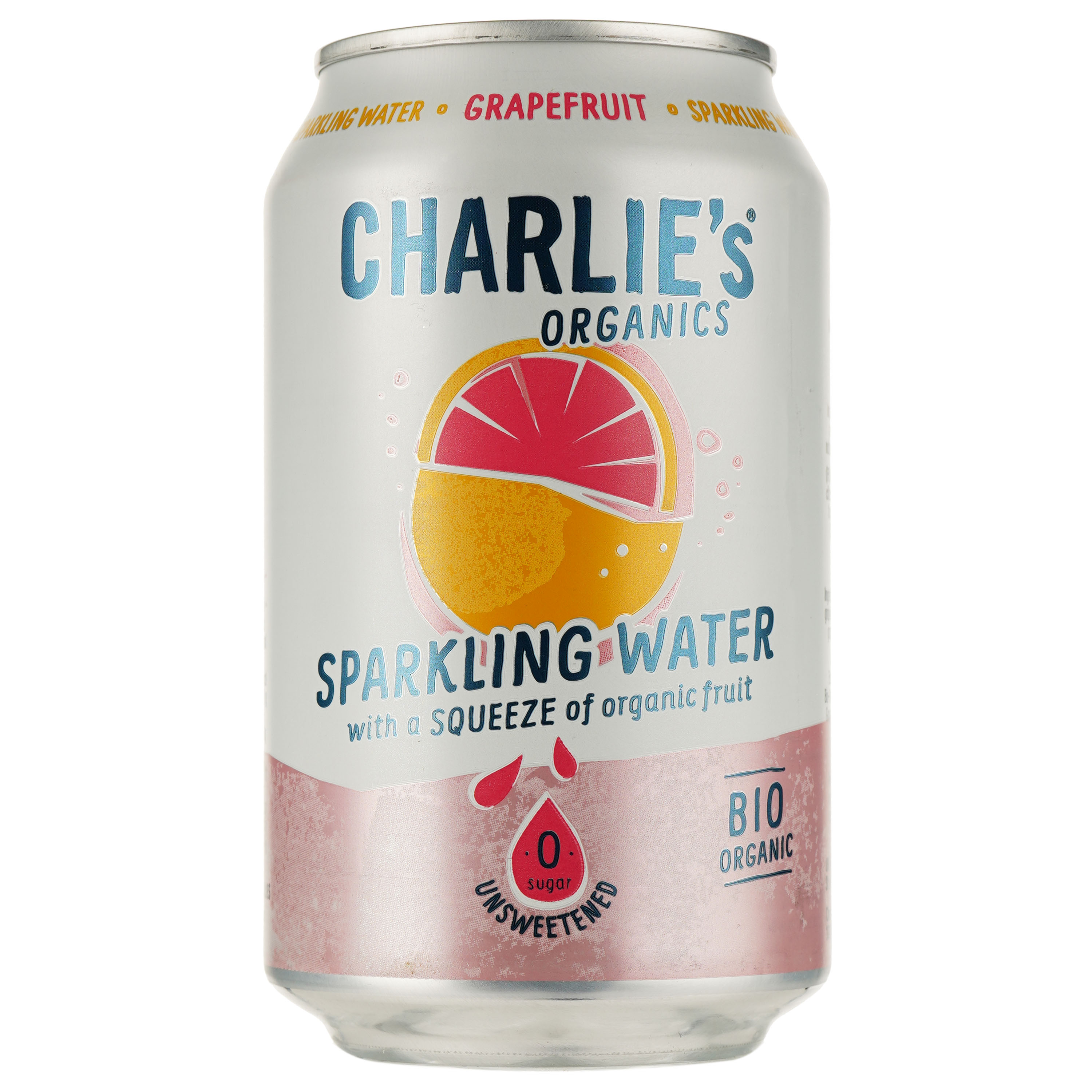 Мінеральна вода Charlie's із соком грейпфрута газована з/б 0.33 л (863546) - фото 1
