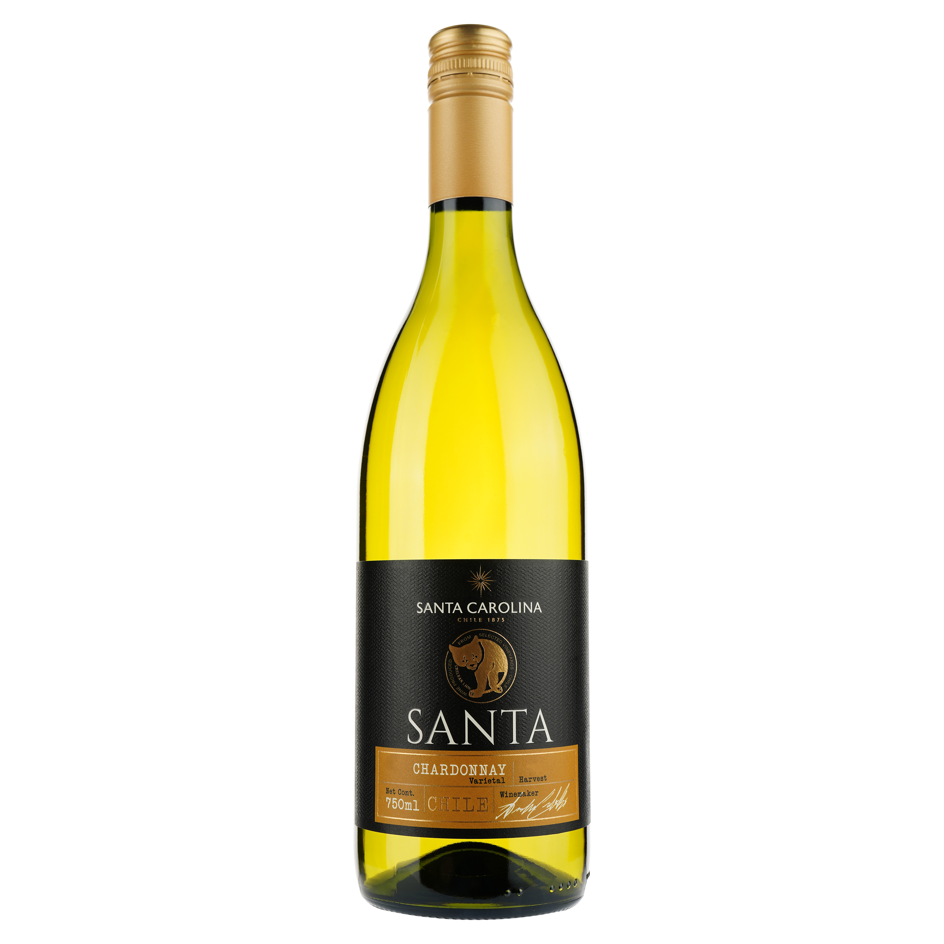 Вино Santa Carolina Chardonnay, 12%, 0,75 л (821992) - фото 1