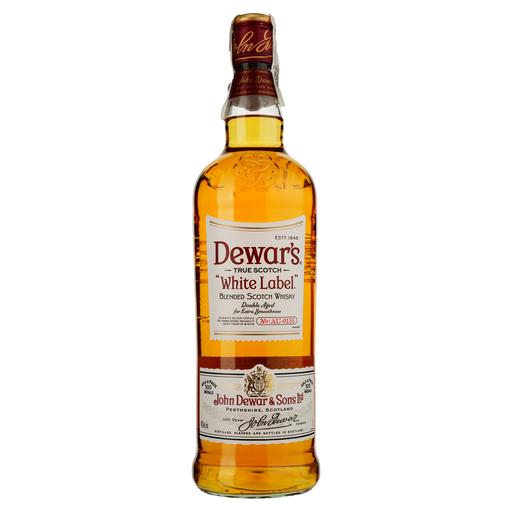 Набор: Виски Dewar's White Label Blended Scotch Whisky 40% 1 л + Вино Paul Barn Riesling Landwein Rhein белое полусладкое 0.75 л - фото 2