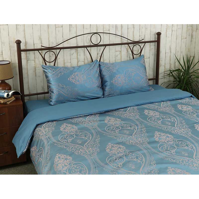 Комплект постельного белья Руно Blue, сатин набивной, полуторный (1.137АЖ_Blue) - фото 2