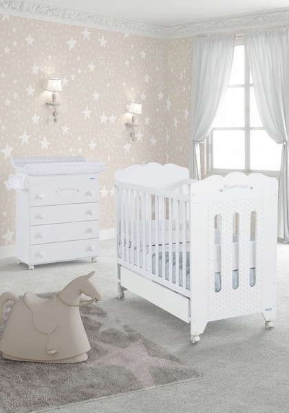 Дитяче ліжечко Micuna Bonne Nuit White, 120х60 см, білий (BONNE NUIT WHITE) - фото 4