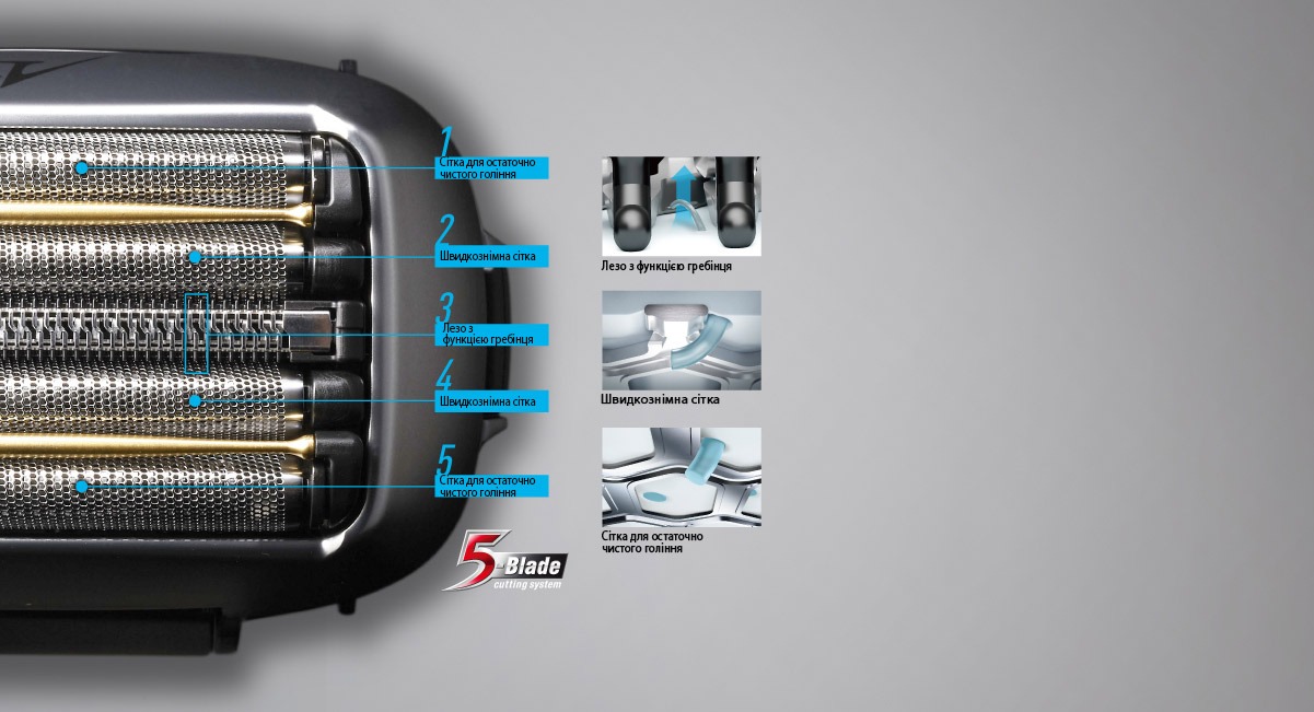 Электрическая бритва Panasonic серебристо-черная - фото 4