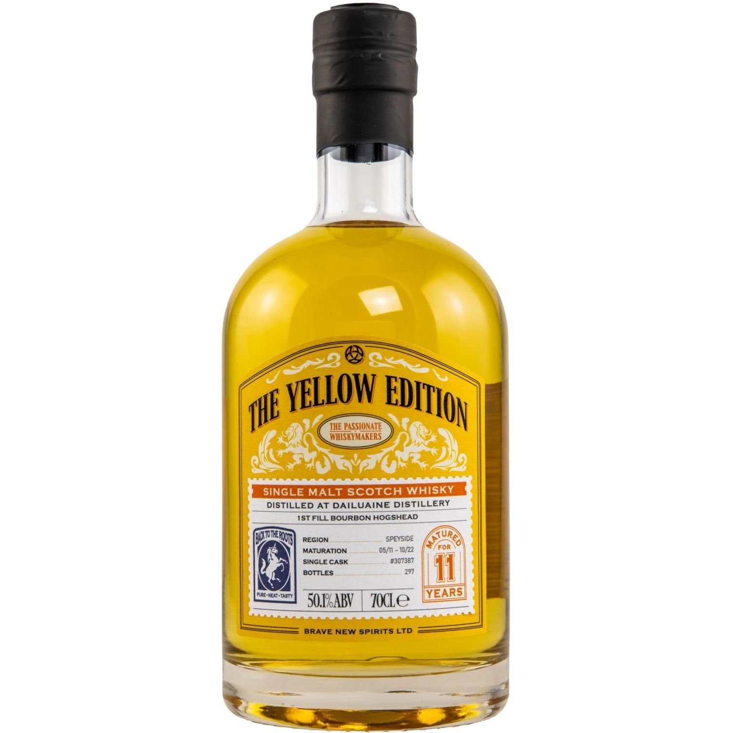 Виски Dailuaine 11 Years Old 1st fill Bourbon Hogshead The Yellow Edition 50.1% 0.7 л - фото 1