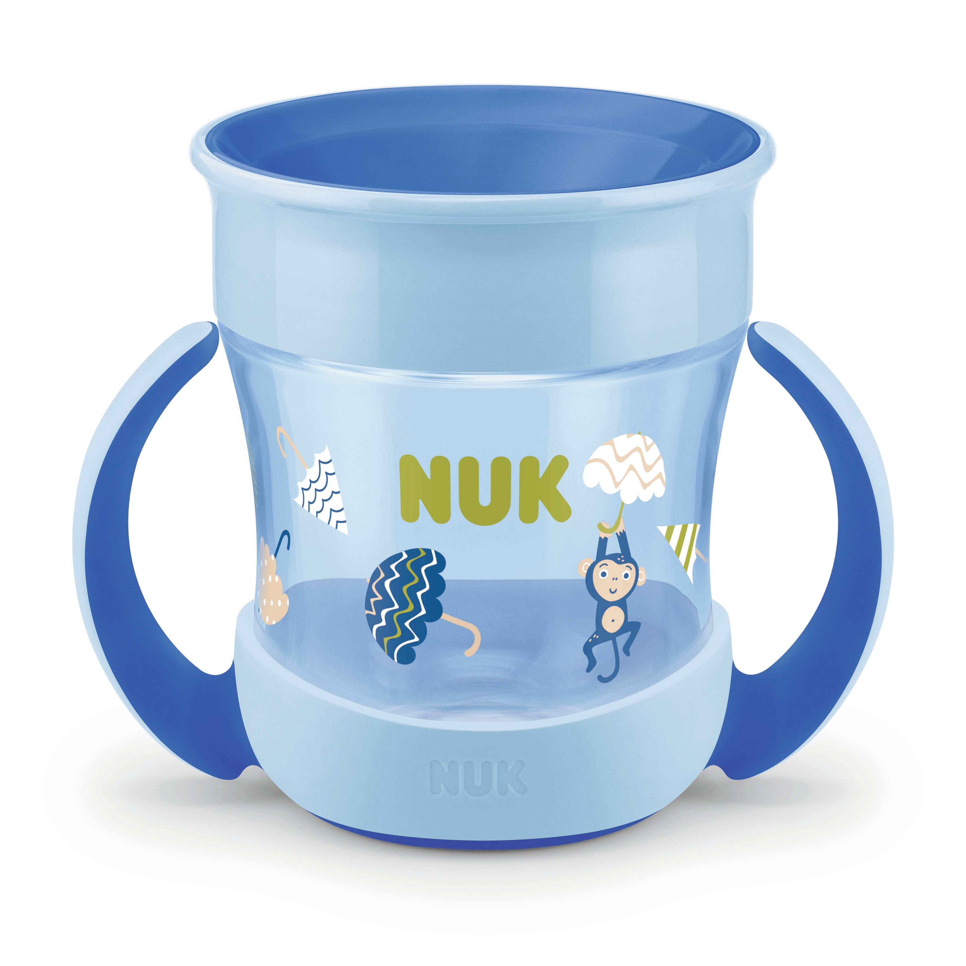 Поильник Nuk Evolution Mini Magic,160мл, синий с голубым (3952385) - фото 1