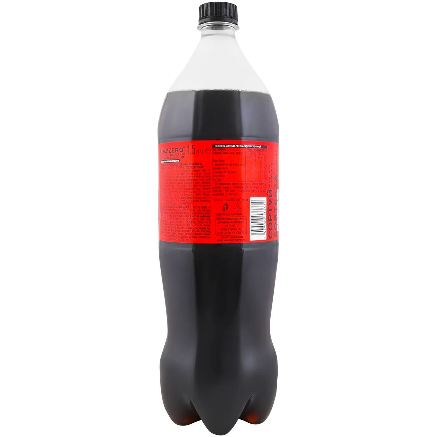 Напій безалкогольний Coca-Cola Zero, сильногазований, 1.5 л - фото 4