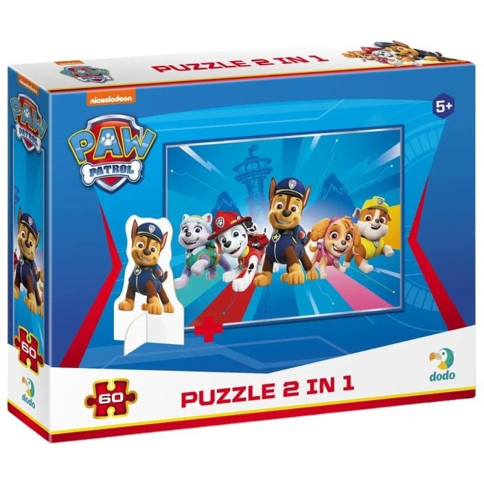 Дитячі Пазли Paw Patrol Готові до пригод DoDo 200163 60 елементів, з фігуркою - фото 1