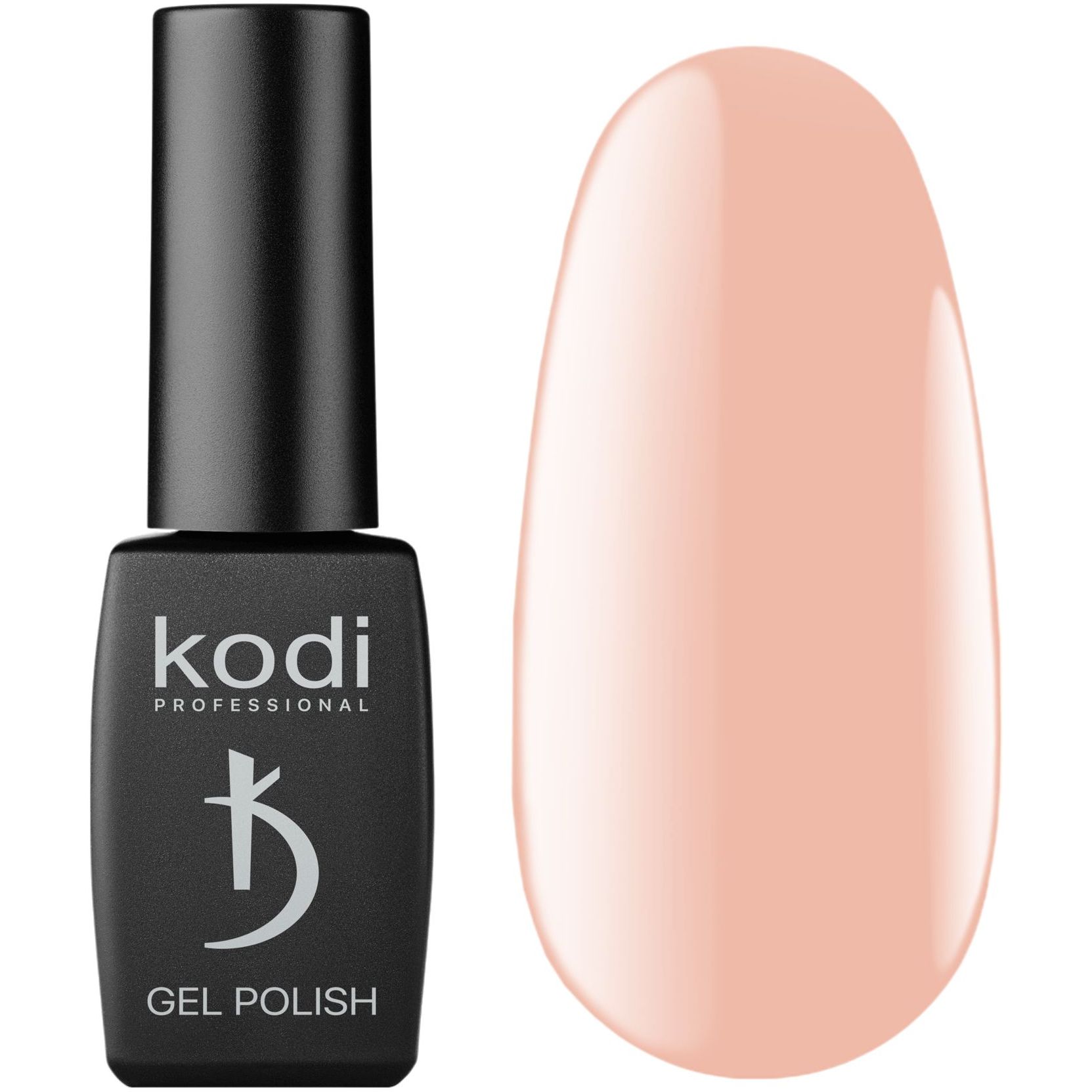 Кольорове базове покриття для гель-лаку Kodi Color Rubber Base Gel Peach 8 мл - фото 1