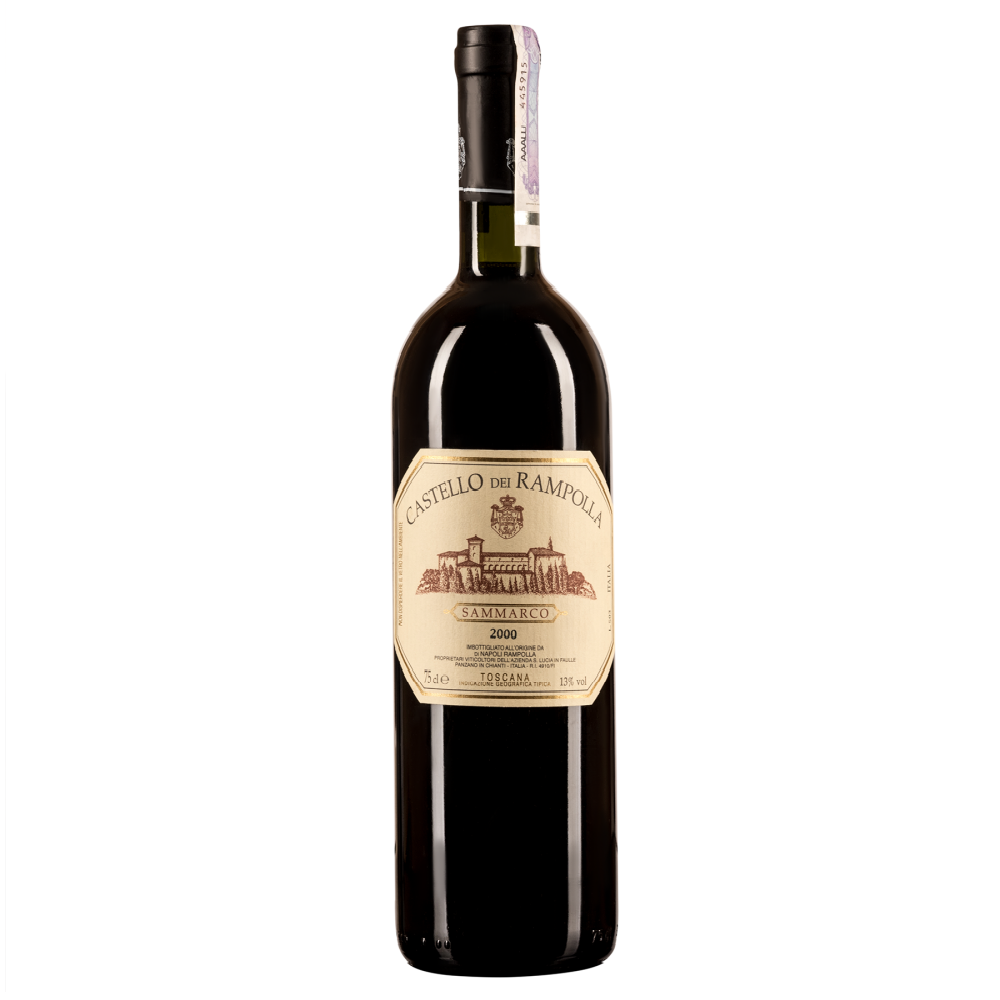 Вино Castello dei Rampolla Sammarco 2000 Cabernet Sauvignon, красное, сухое, 13%, 0,75 л - фото 1