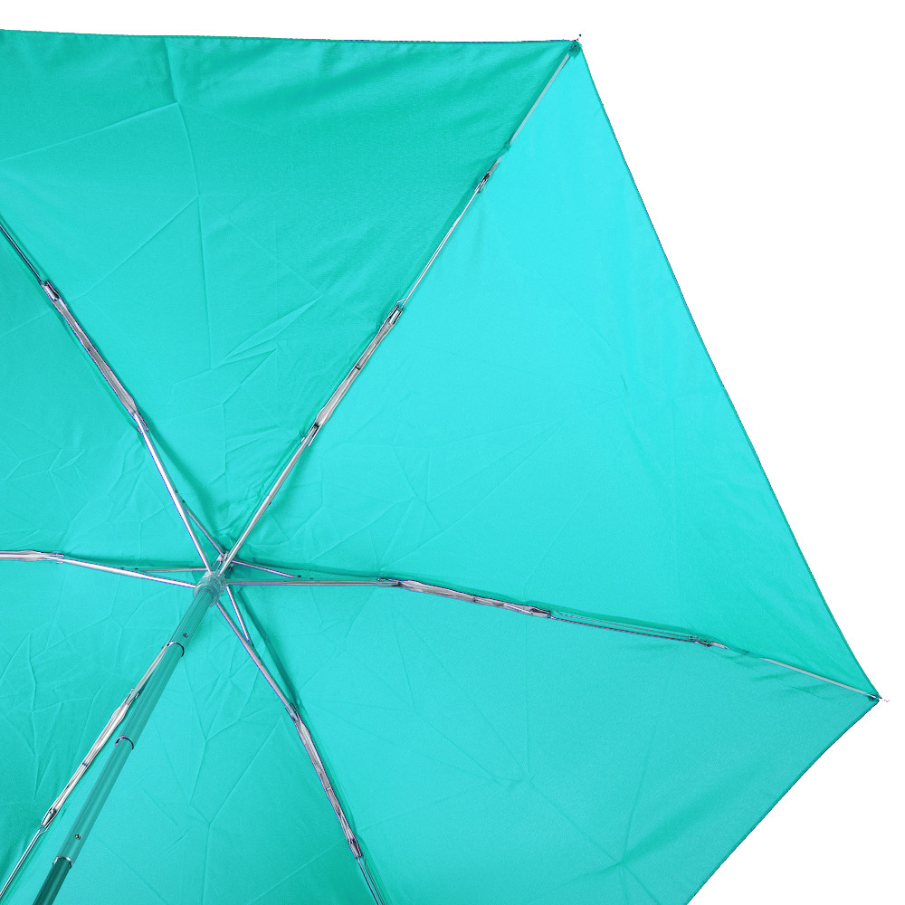 Женский складной зонтик механический Art Rain 93 см бирюзовый - фото 3