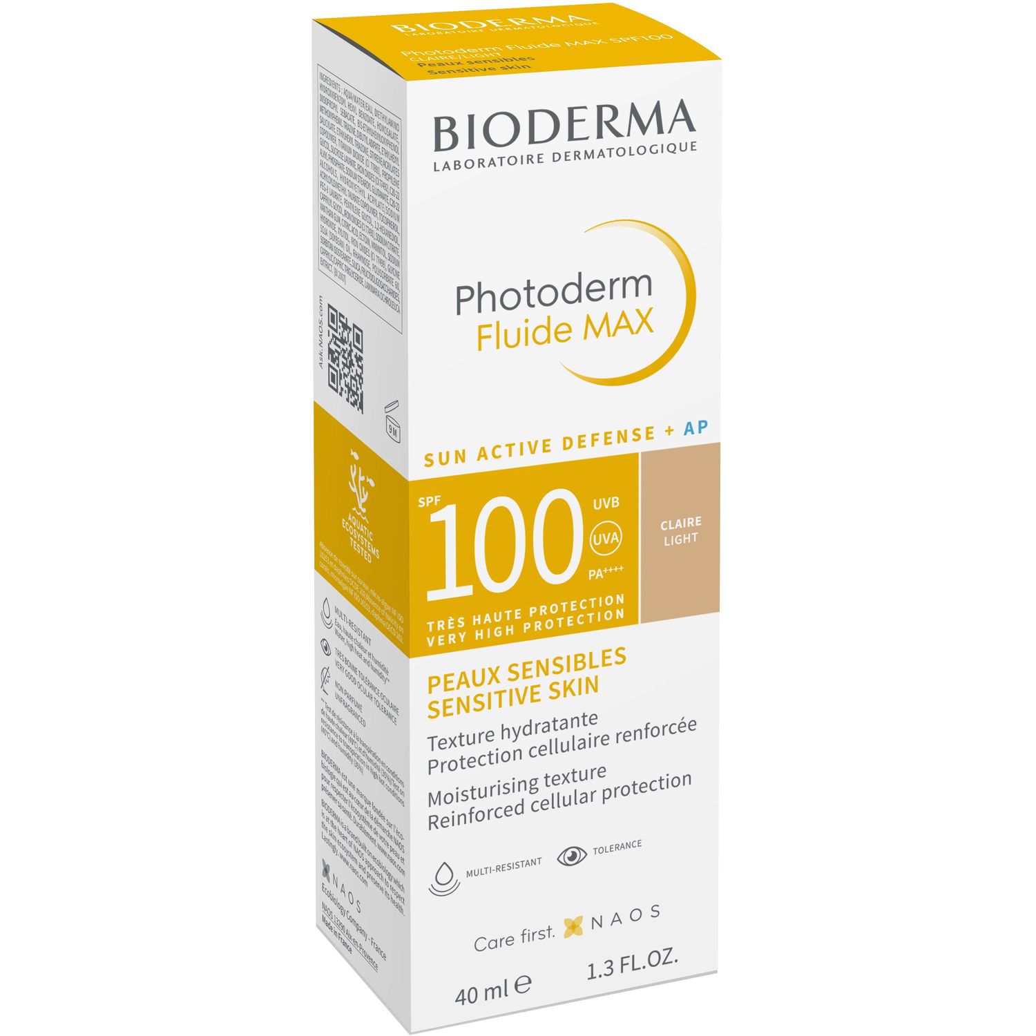 Солнцезащитный тонирующий флюид Bioderma Photoderm Fluide МАХ SPF 100, светлый, 40 мл - фото 2