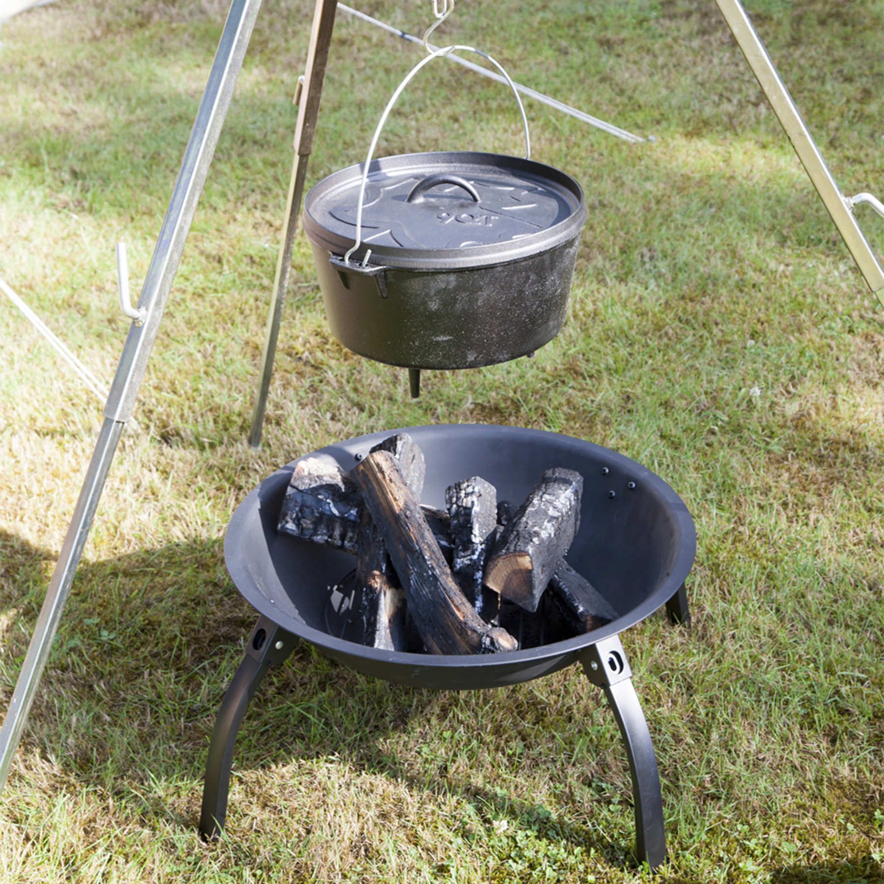 Гриль вугільний Bo-Camp Firebowl Harrow Black (8108500) - фото 9