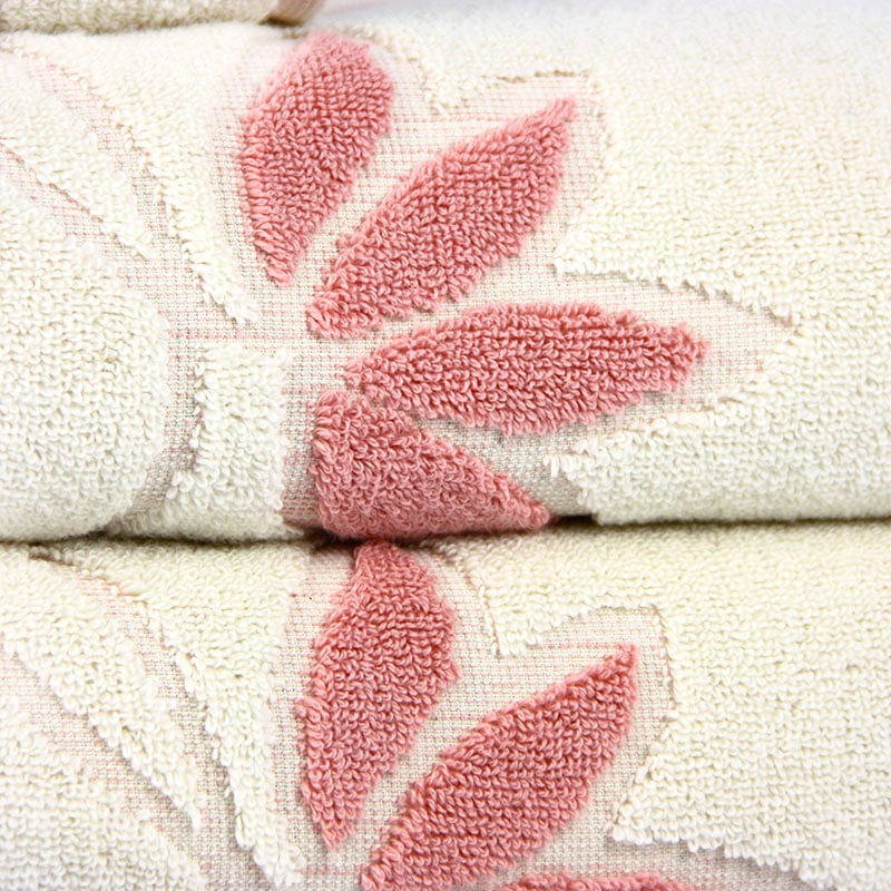 Рушник махровий Maisonette Solvron, 152х76 см, рожевий (8699965107682) - фото 6