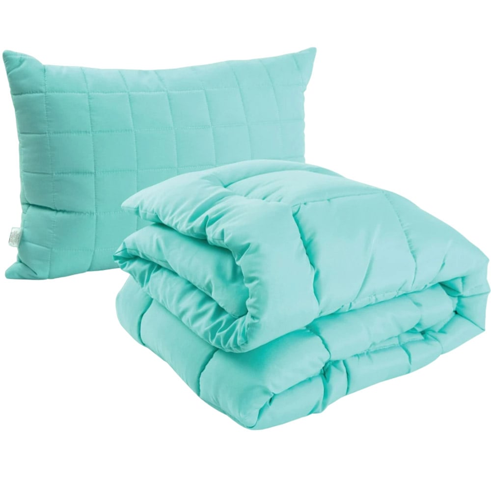 Набор силиконовый зимний Руно Mint: одеяло, 205х140 см + подушка, 50х70 см (924.52_Mint) - фото 2