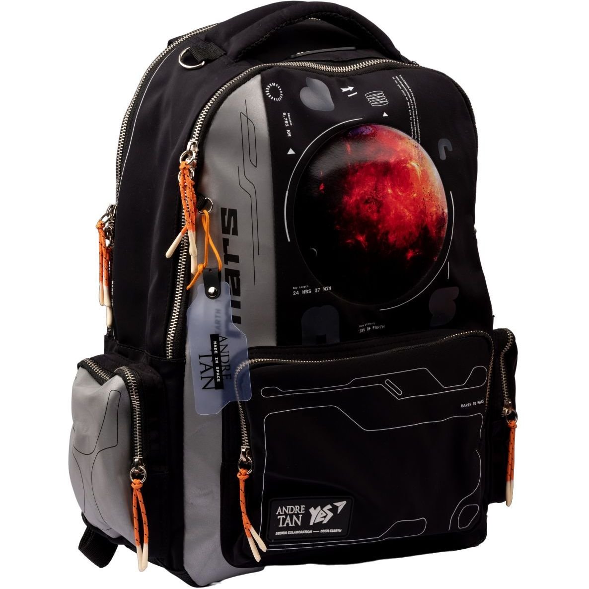 Рюкзак Yes T-131 Andre Tan Space black light, сірий з чорним (559050) - фото 3