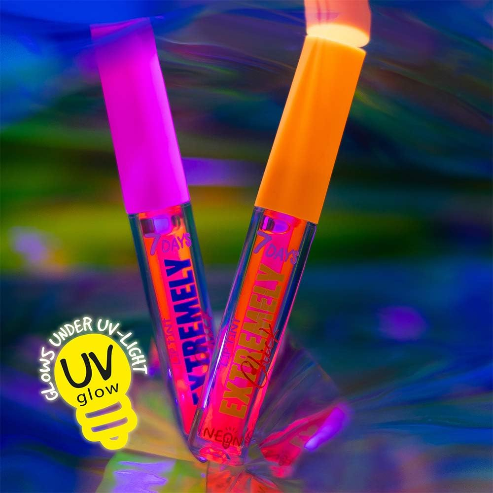 Тінт для губ 7 Days Extremely chick UVglow Neon відтінок 201 Pop-rose 2.5 мл (8056234471040) - фото 3