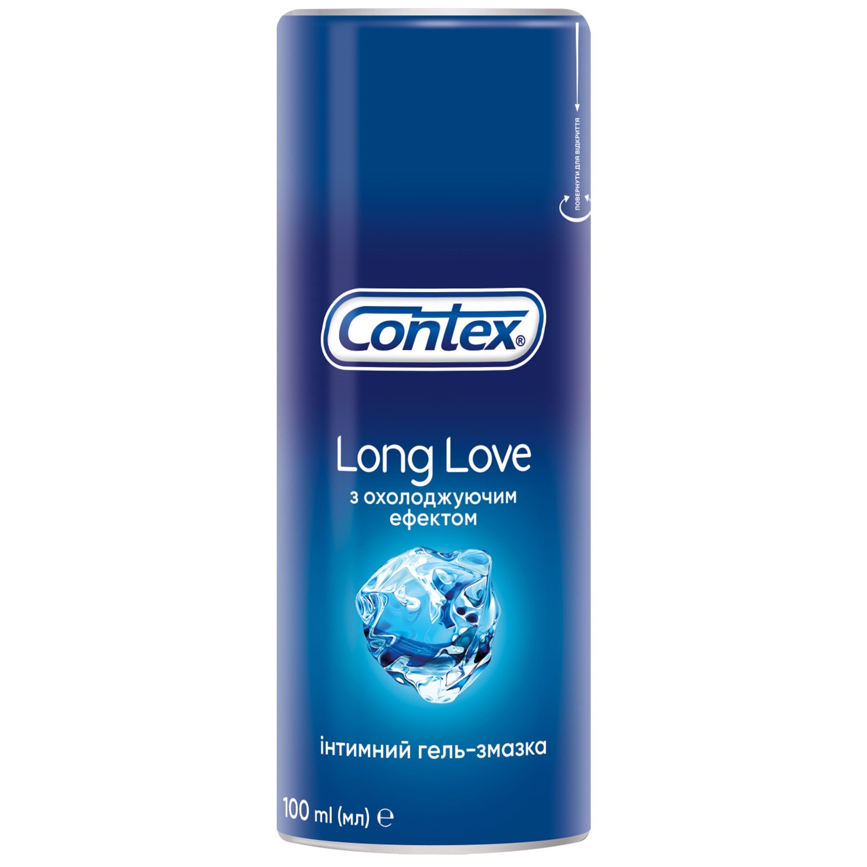 Інтимний гель-змазка Contex Long Love з охолоджуючим ефектом (лубрикант), 100 мл (8159536) - фото 1