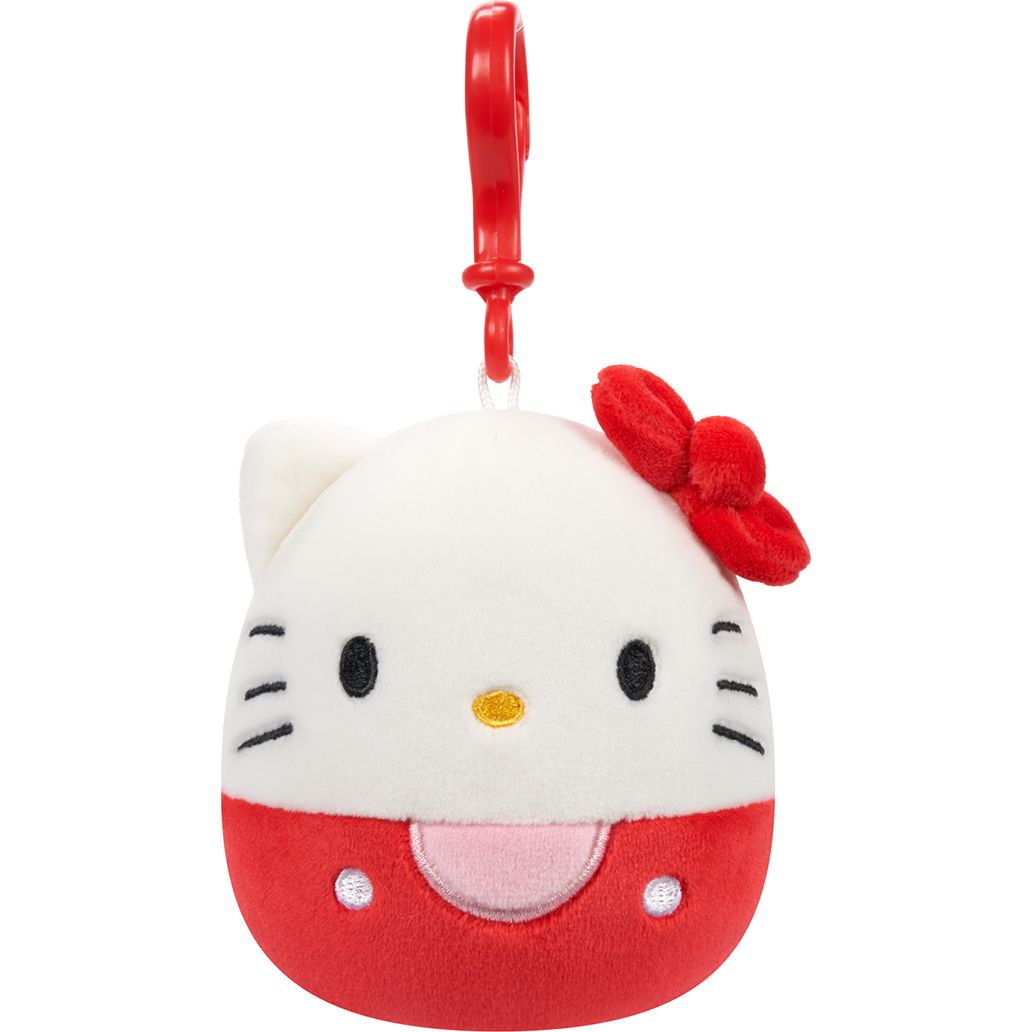 Мягкая игрушка Squishmallows Hello Kitty на клипсе Hello Kitty 9 см (SQSN00269-Ph20) - фото 1