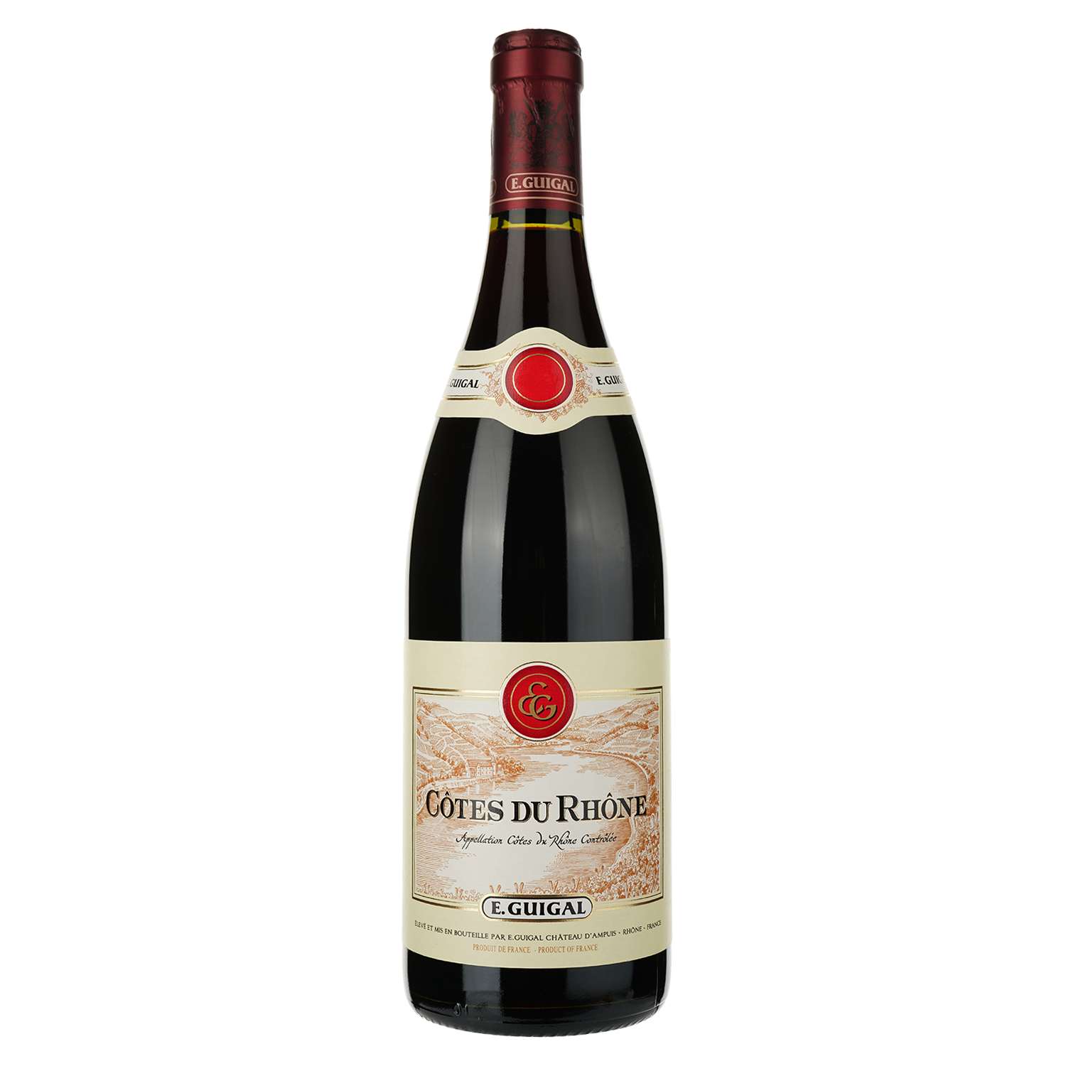Вино E.Guigal Cotes-du-Rhone Rouge, червоне, сухе, 14%, 0,75 л (8000015291770) - фото 1