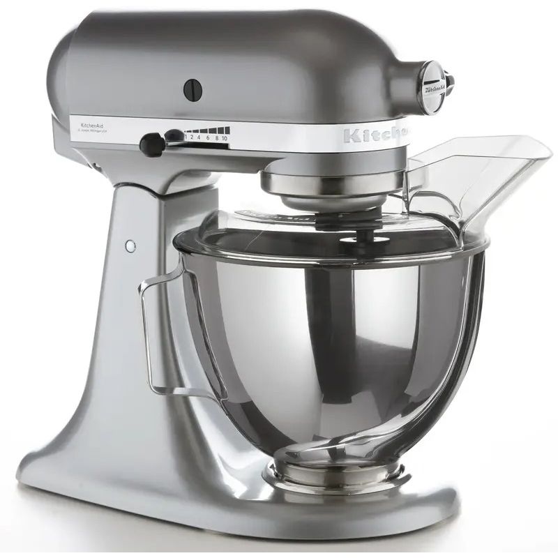 Планетарный миксер KitchenAid 4.3 л серебристый (5KSM95PSECU) - фото 3