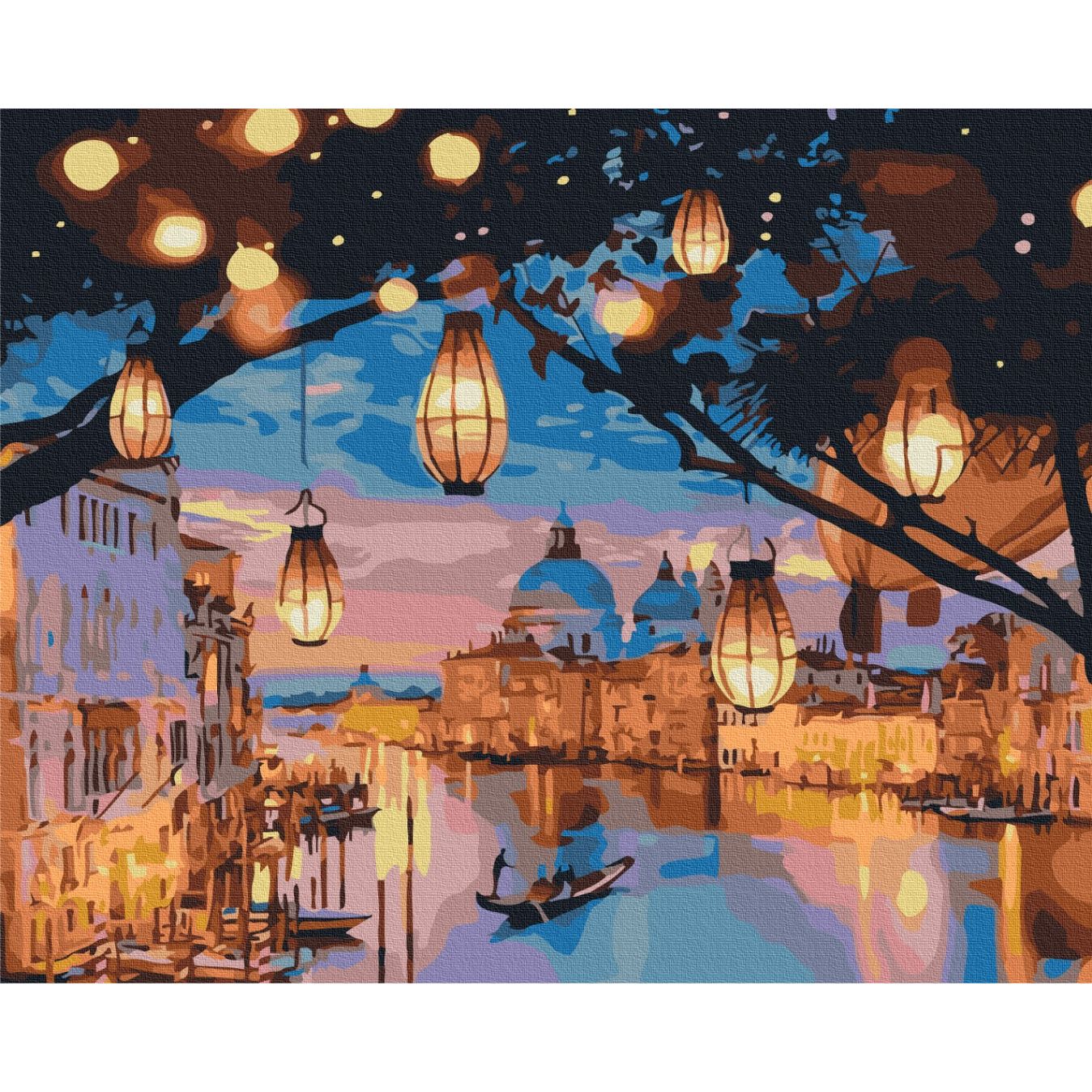 Картина по номерам Ночные огни Венеции Brushme 40x50 см разноцветная 000278023 - фото 1