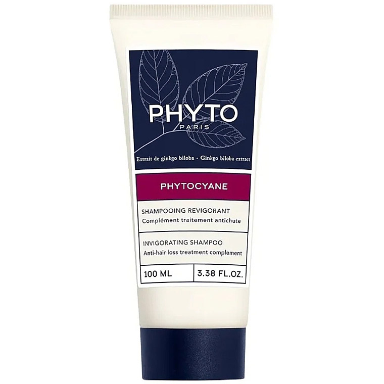 Набір Phyto Phytocyane: шампунь Invigorating Shampoo 100 мл + засіб проти випадіння волосся Treatment 12 шт. х 5 мл - фото 2