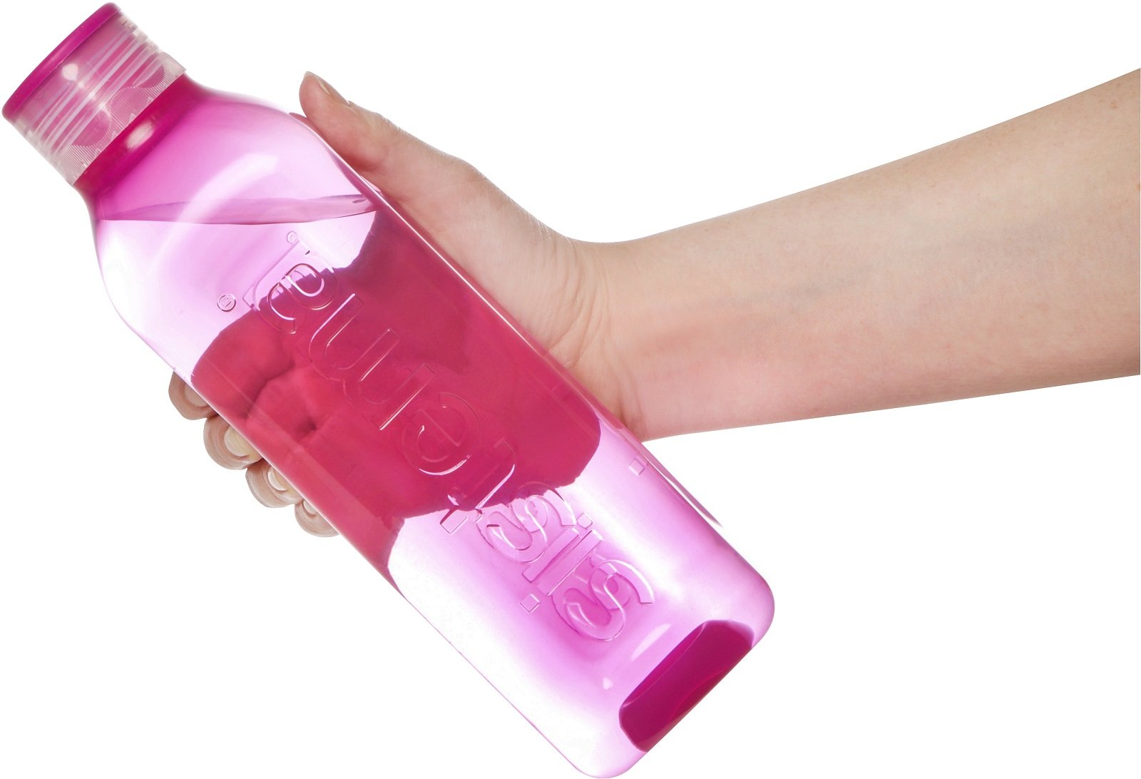 Бутылка для воды Sistema, квадратная, 1 л, розовый (890-3 pink) - фото 2