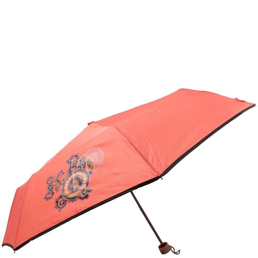 Жіноча складана парасолька механічна Art Rain 98 см рожева - фото 2