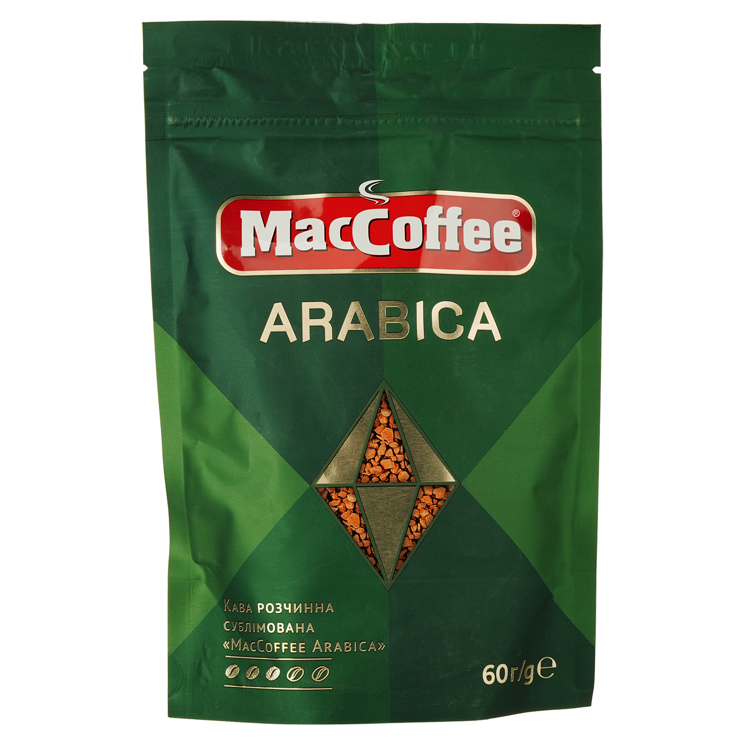 Кава розчинна MacCoffee Arabica натуральна, 60 г (843953) - фото 1