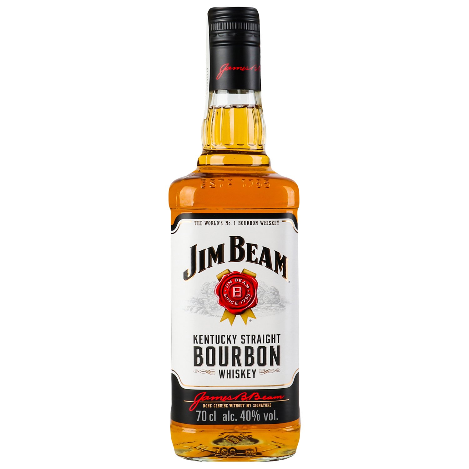 Виски Jim Beam White Straight Bourbon, + стакан, 40 %, 0,7 л (852814) - фото 2