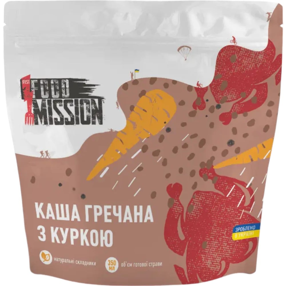 Гречка с курицей Food Mission 100 г - фото 1