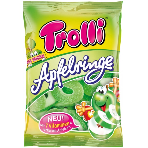 Желейные конфеты Trolli Apple Rings 100 г (777798) - фото 1