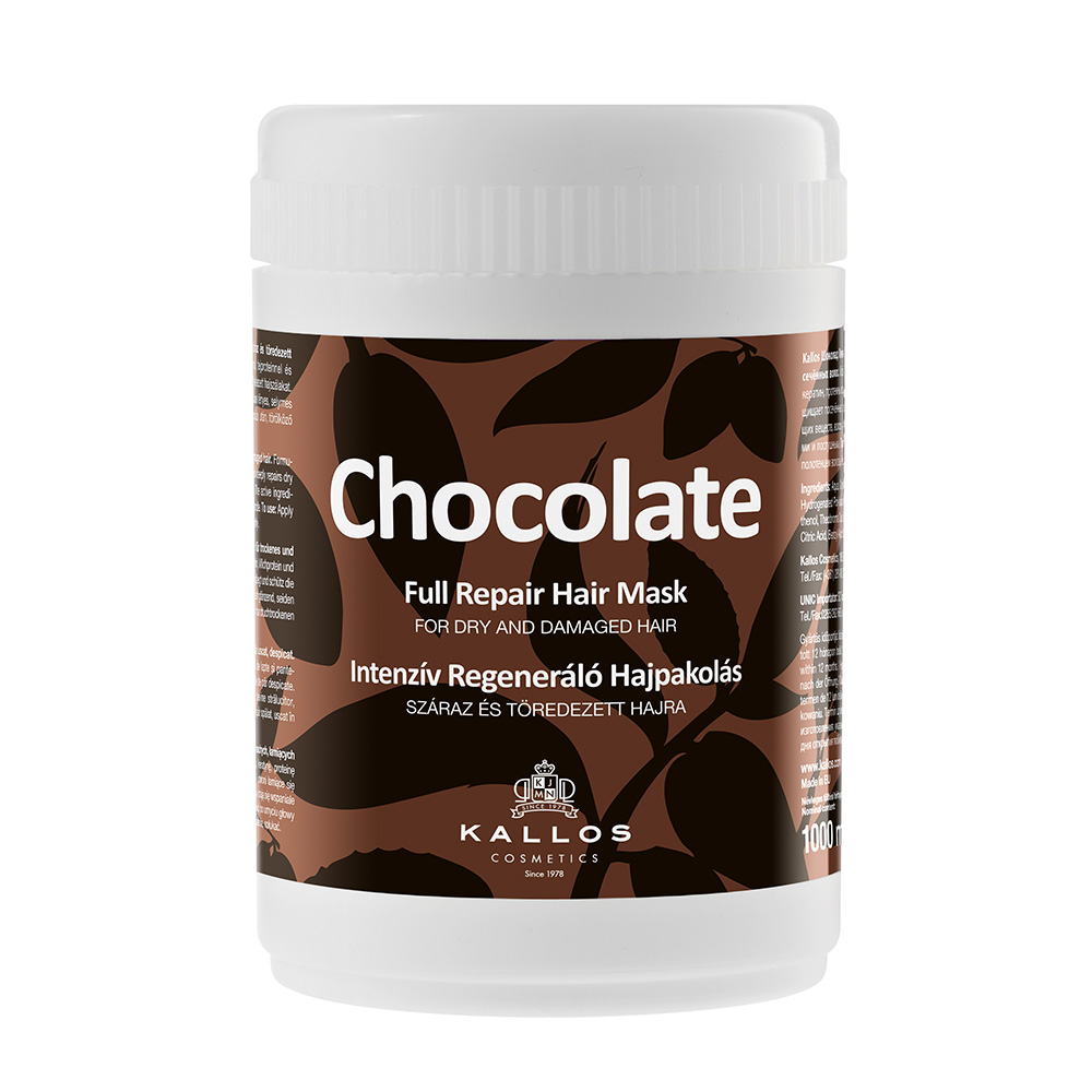 Маска для поврежденных волос Kallos Cosmetics Chocolate Mask восстанавливающая,1 л - фото 1