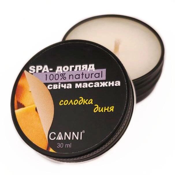 Свічка масажна для манікюру Canni SPA-догляд Солодка диня 30 мл - фото 2