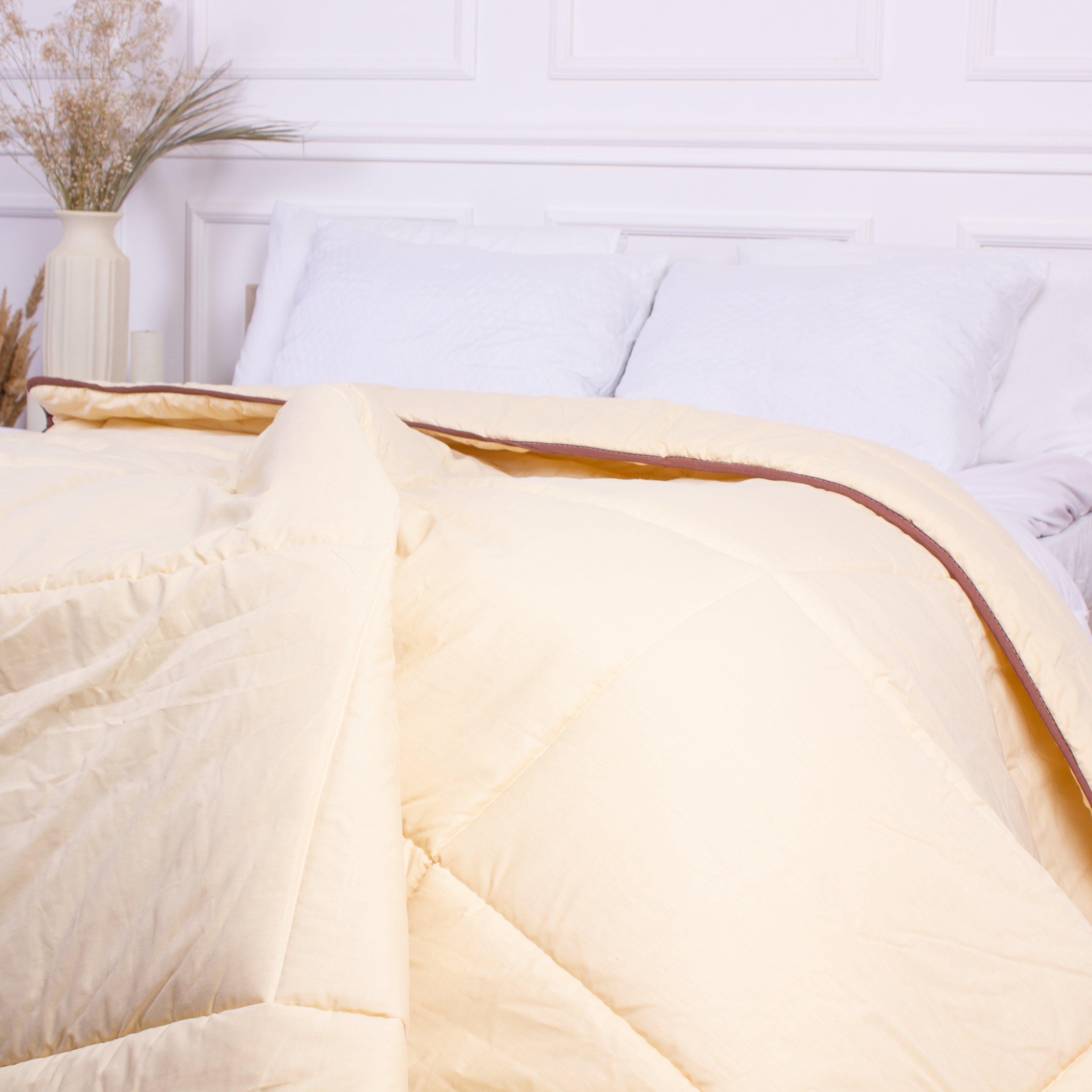 Одеяло антиаллергенное MirSon Carmela EcoSilk №014, зимнее, 200x220 см, бежевое (8063107) - фото 5
