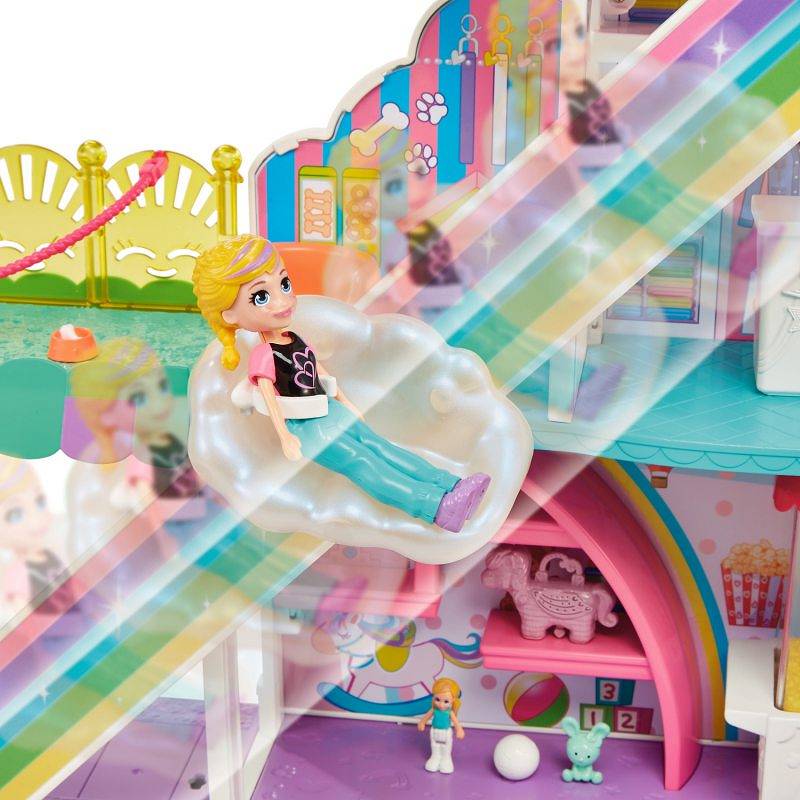 Ігровий набір Polly Pocket Sweet Adventures Rainbow Веселковий торгівельний центр (HHX78) - фото 9