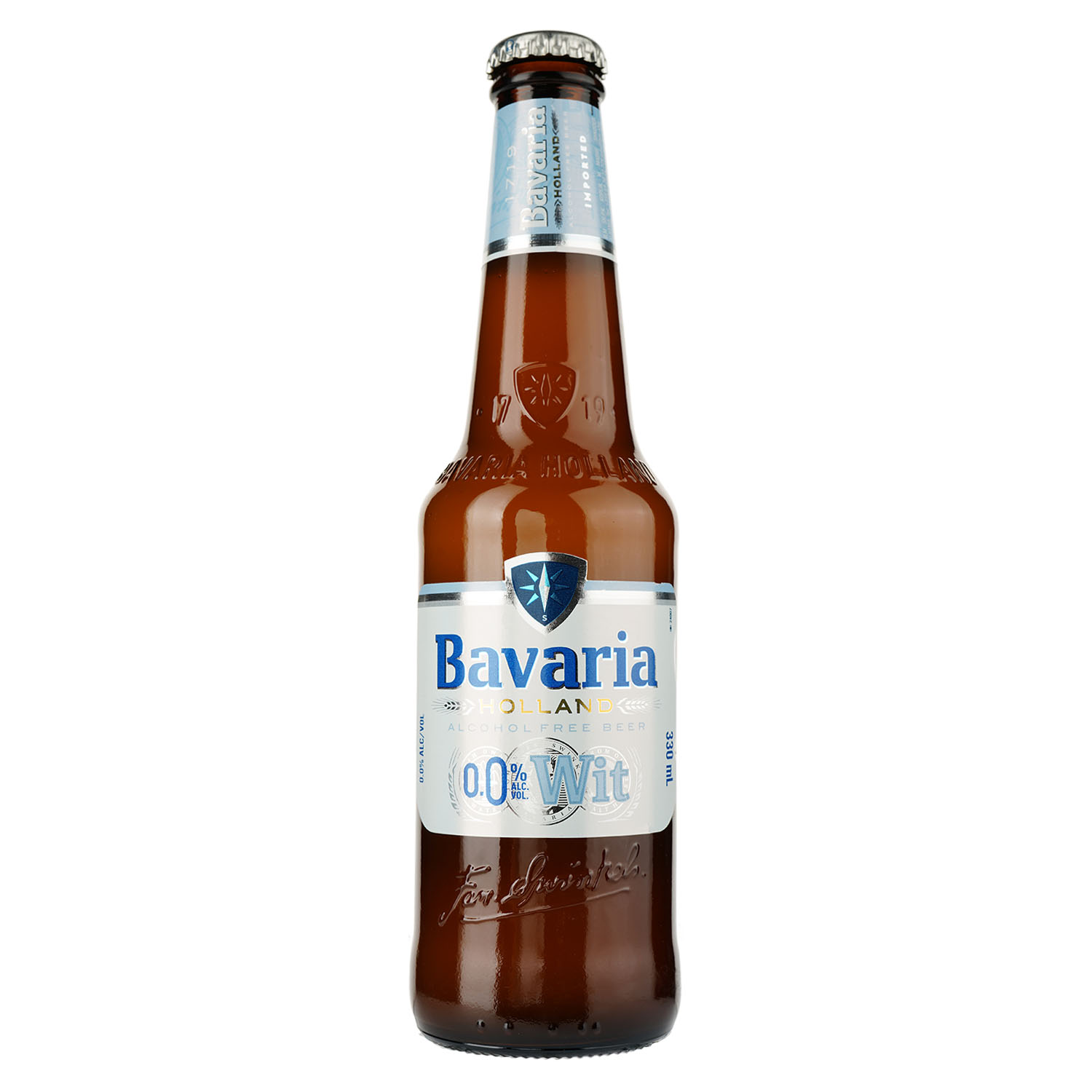Пиво Bavaria WIT, безалкогольне, світле, нефільтроване, 0,33 л - фото 1