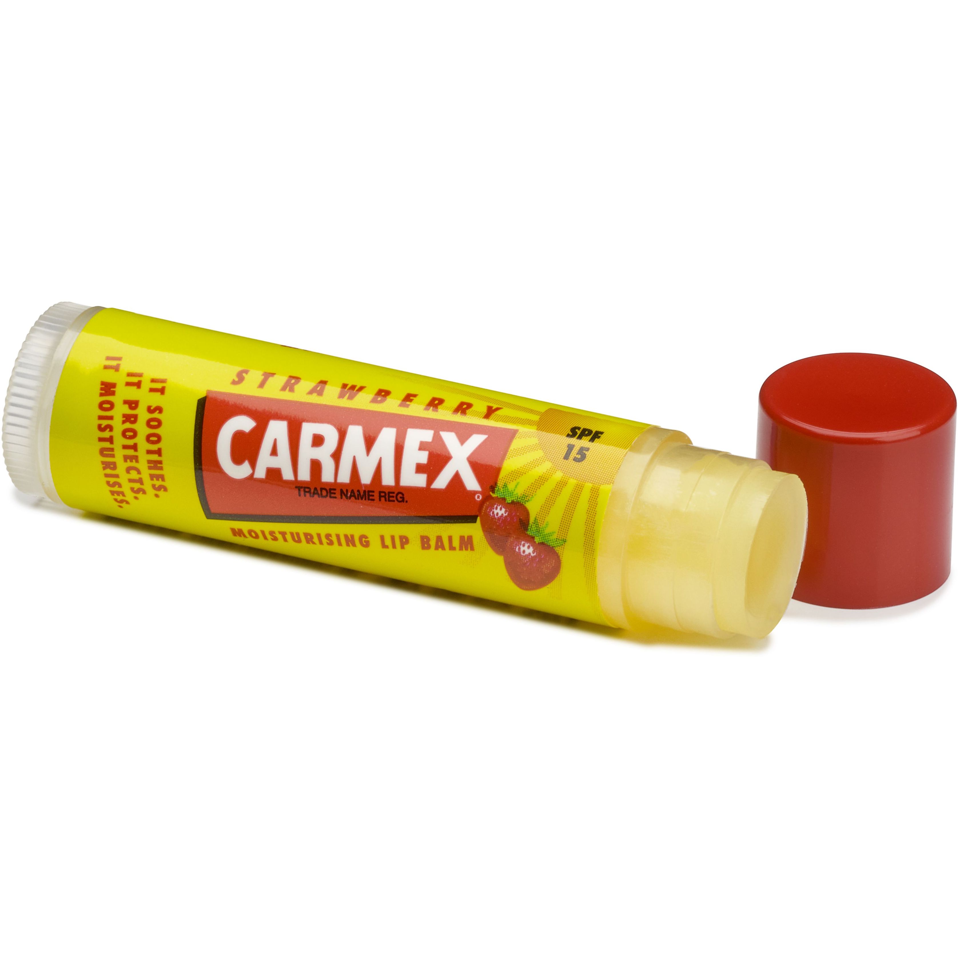 Бальзам для губ у стіку Carmex зі смаком суниці 4.25 г - фото 3
