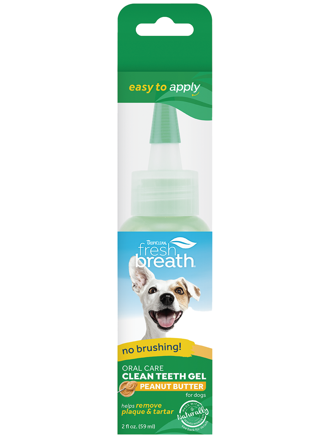 Гель для догляду за ротовою порожниною для собак TropiClean Fresh Breath Peanut Butter, 59 мл (2319) - фото 1