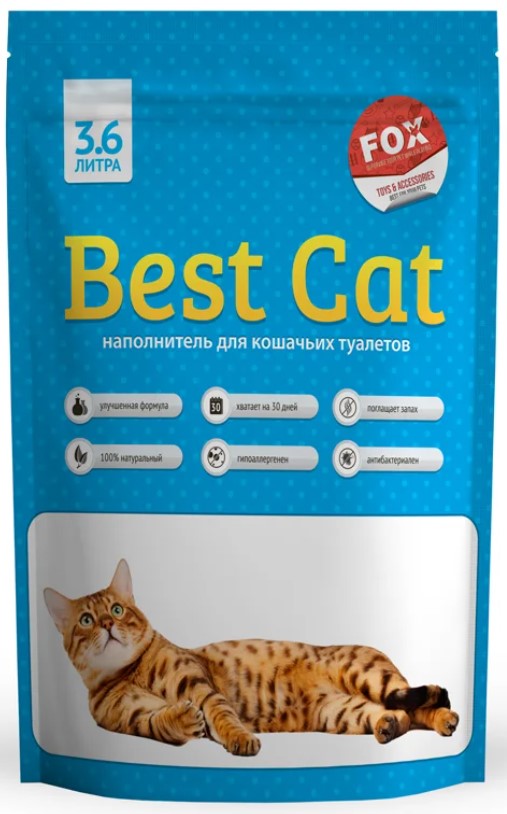 Силікагелевий наповнювач для котячого туалету Best Cat Blue Mint, 3,6 л (SGL003) - фото 1