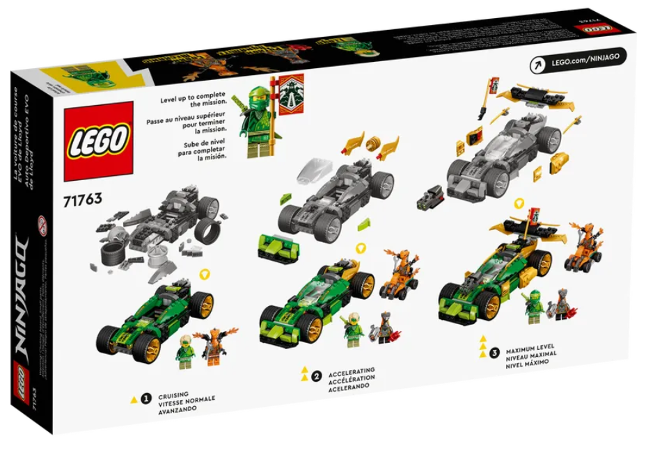 Конструктор LEGO Ninjago Гоночный автомобиль ЭВО Ллойда, 279 деталей (71763) - фото 2