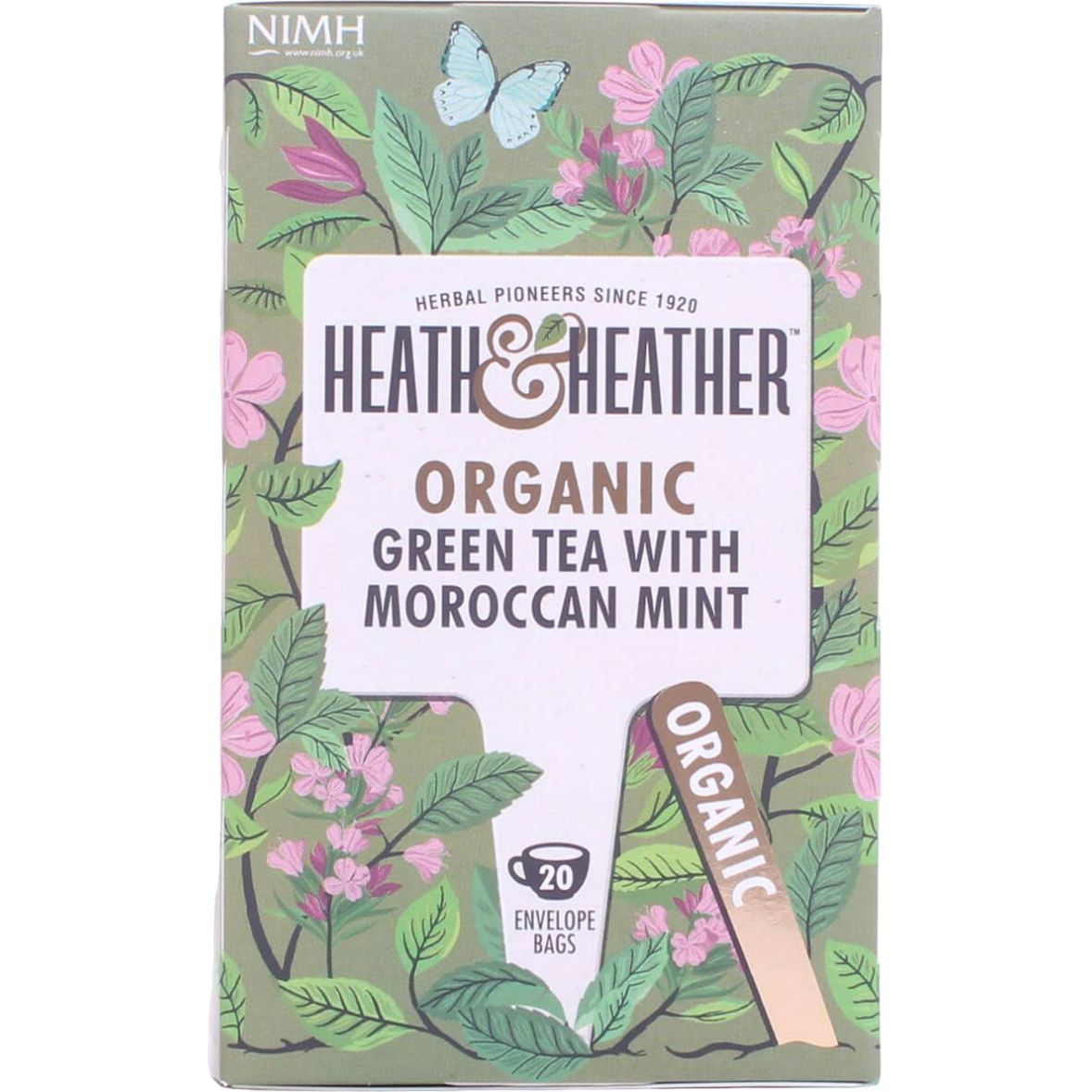 Чай зелений Heath&Heather з ароматом марокканської м'яти, 40 г (20 шт. по 2 г) (688719) - фото 1