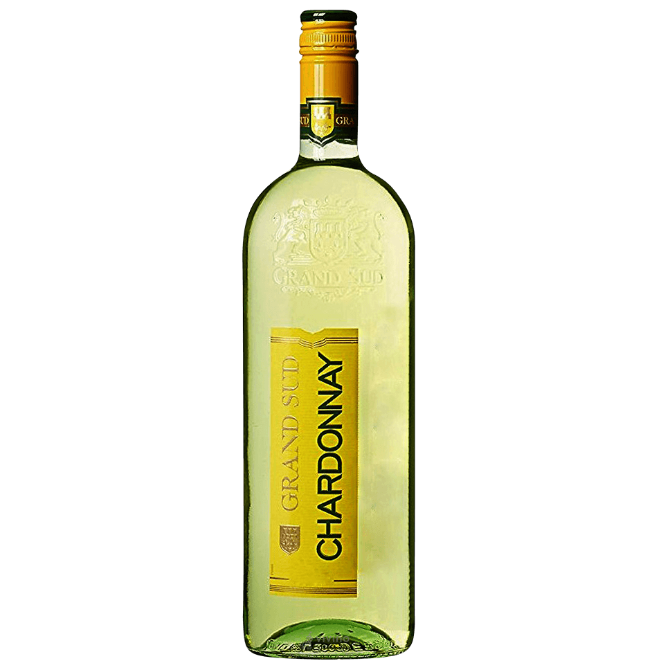 Вино Grand Sud Chardonnay, біле, сухе, 12,5%, 1 л (1312220) - фото 1