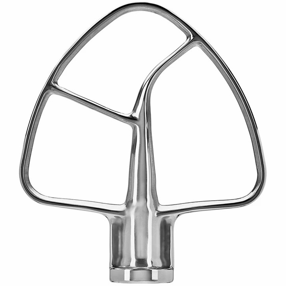 Насадка-лопатка KitchenAid для чаши 4.8л, 4.7л, 4.3л, 3л нержавеющая сталь (5KSM5THFBSS) - фото 1