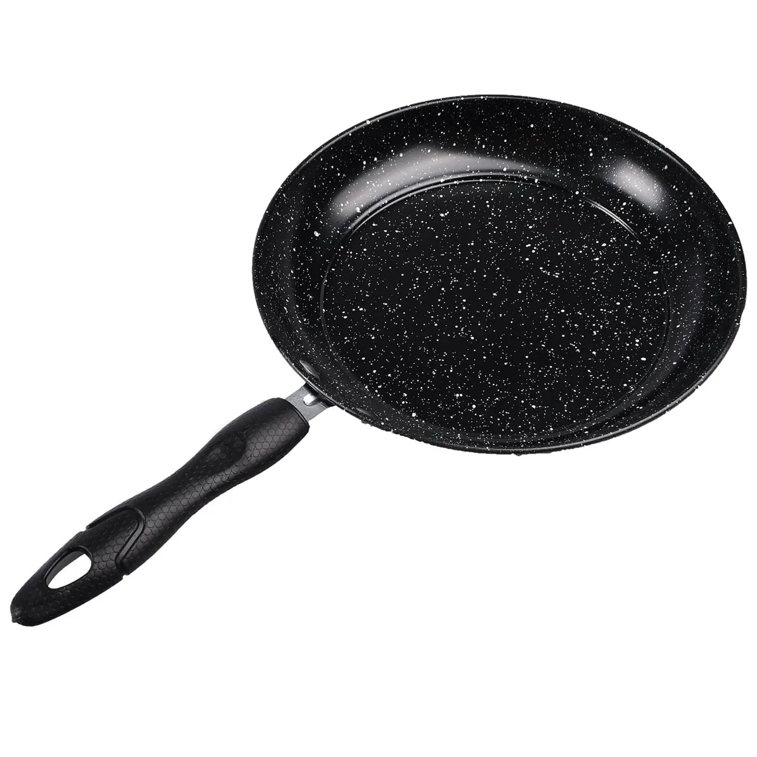Сковорода Supretto з мармуровим покриттям без кришки чорна (83960001) - фото 1