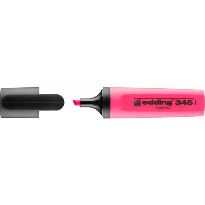 Маркер текстовый Edding Highlighter клиновидный 2-5 мм розовый (e-345/09) - фото 1